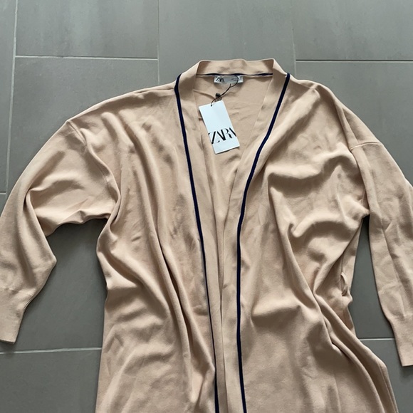 Zara long knit wrap cardigan - Picture 4 of 16